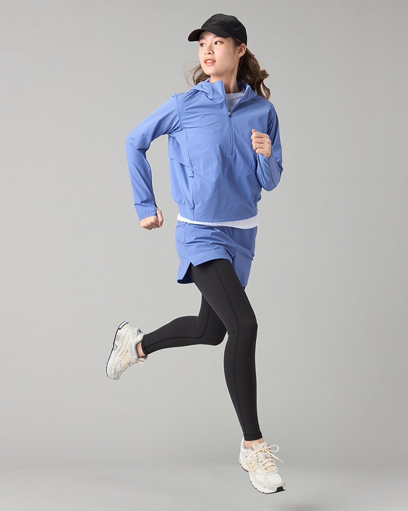 ランナーズハーフジップジャケット モデル着用