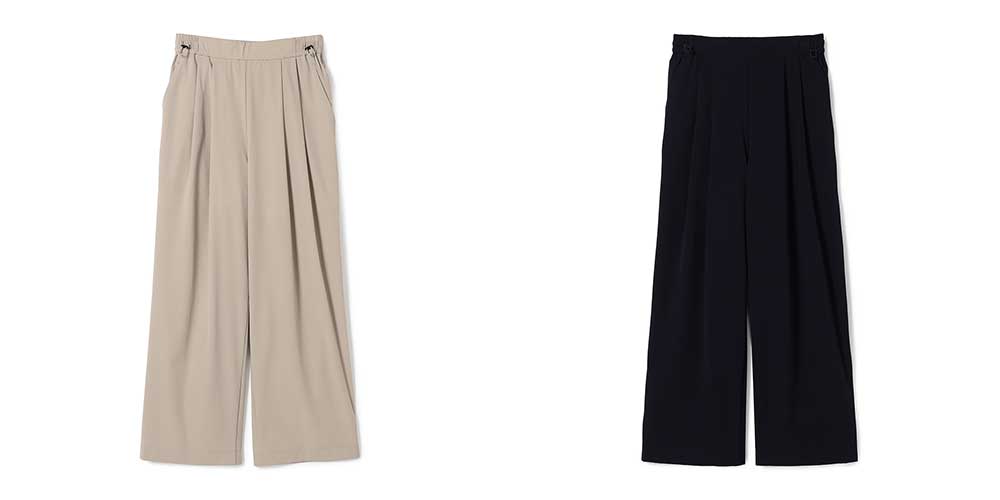 UVケアタフタワイドパンツ