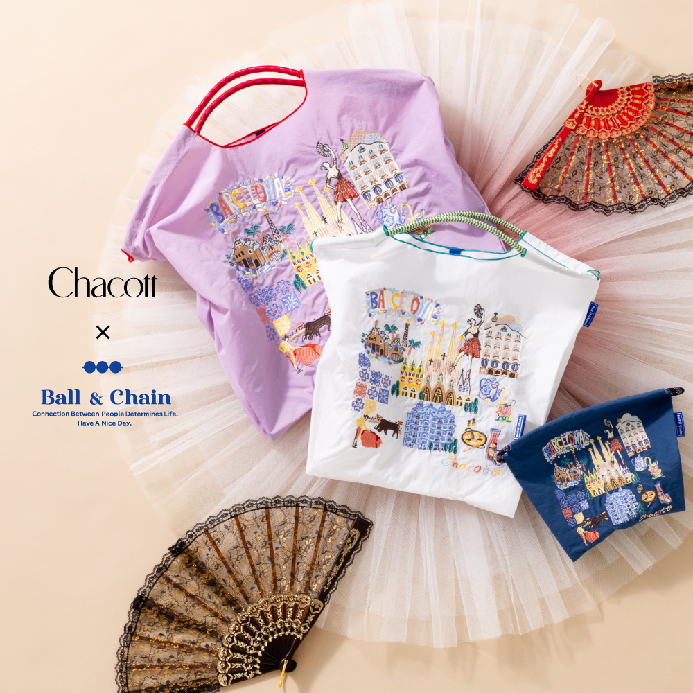 【4/10(金)発売】Chacott×Ball＆Chainの人気旅シリーズに、カラフルな街並みが魅力の「バルセロナ」が登場！