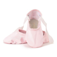 サテンバレエシューズ（リボン付）【16.0～21.5cm】(ロイヤルピンク-16.0)