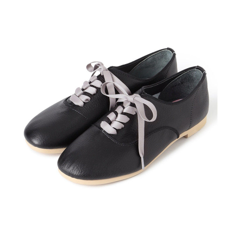 【NOZOMI YUASA】シューレースシューズ(ブラック-23.0)