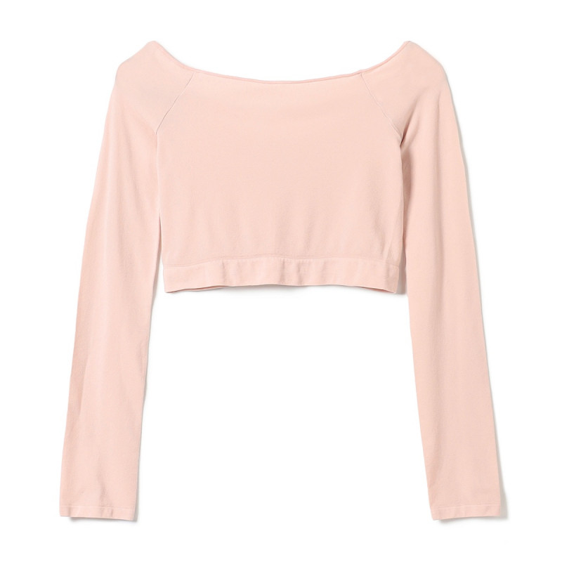 ショートトップ（長袖）(ベビーピンク-S〜L)