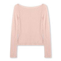 ボートネックトップ (サーモギア(R)糸使用）(ベビーピンク-S〜M)