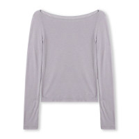 ボートネックトップ (サーモギア(R)糸使用）(モーブ-S〜M)