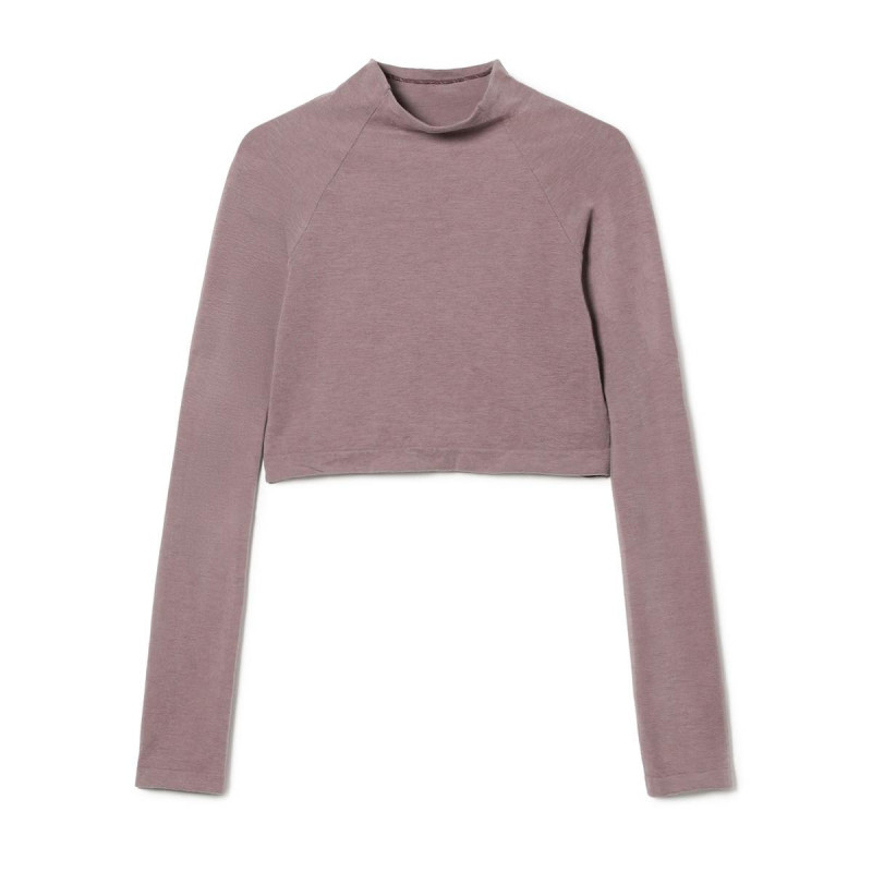 モックネック・ショートトップ (サーモギア(R)糸使用）