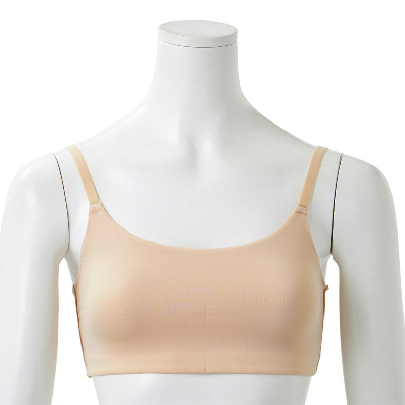 ◆ブラトップファンデーション（カットソー）(ベージュ-S～M)