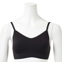 ◆バッククロス ブラトップ（フリーカット）(ブラック-S〜M)