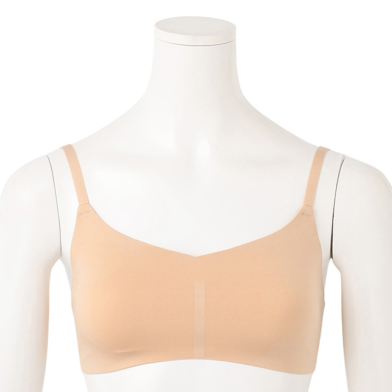 ◆バッククロスブラトップ（ホットメルト）(ベージュ-S)