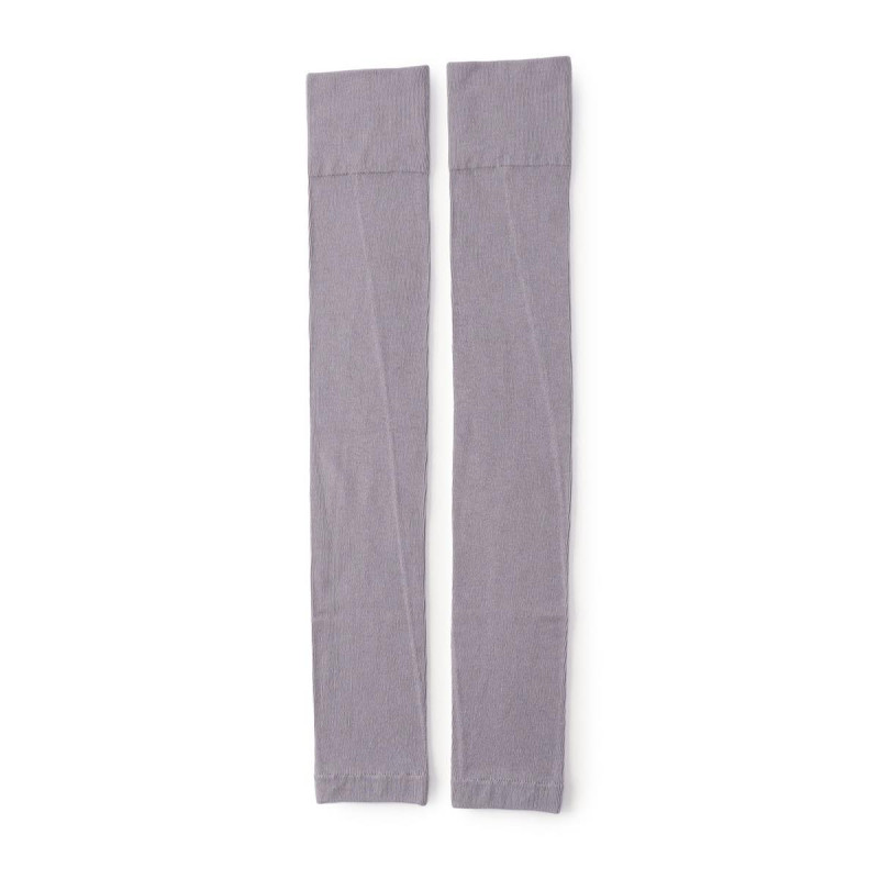 レッグウォーマー ミディアム丈 （サーモギア(R)糸使用）(グレイッシュライラック-フリー)