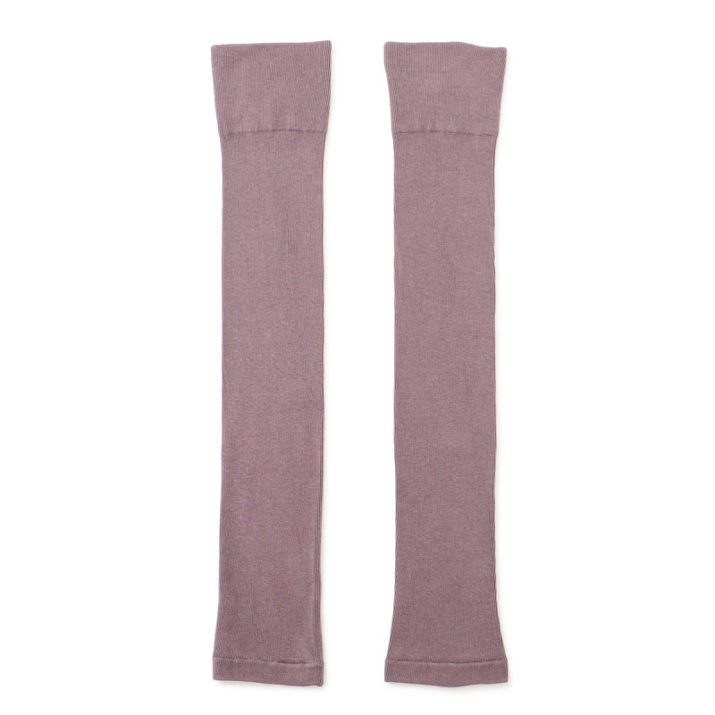 レッグウォーマー ロング丈 （サーモギア(R)糸使用）(グレイッシュライラック-フリー)