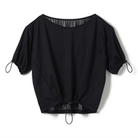 ストレッチスキンサウナＴシャツ(ﾌﾞﾗｯｸ-M)
