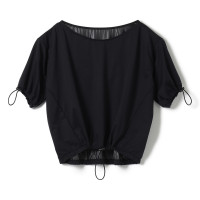 ストレッチスキンサウナＴシャツ(ブラック-M)