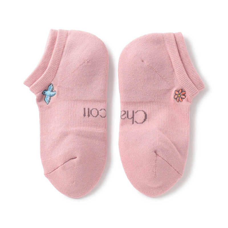 【NOZOMI YUASA】ダンシングソックス(アンクル丈）(ピンク-23.0〜25.0)