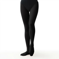 ◆レディース　ベロネーゼタイツIII（フーター）かかと立体設計(ブラック-S〜M)