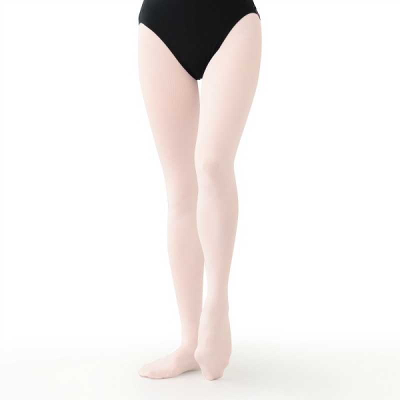 ◆ジュニア　ベロネーゼタイツIII（フーター）かかと立体設計(ロイヤルピンク-105)