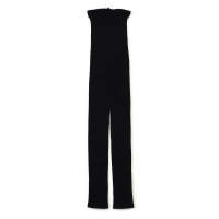 ◆リブオーバータイツ（レギンス）(ブラック-S〜L)