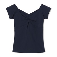 フレンチスリーブトップ(ネイビー-M)