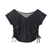 チュールトップ(ブラック-M)