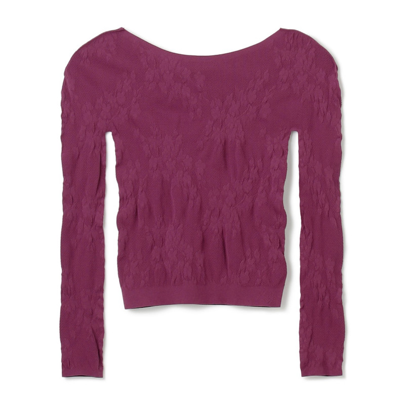 【MAY NAGAHISA】ノーソーイングニットトップ(パンジー-M)