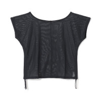 チュールトップ(ブラック-M)