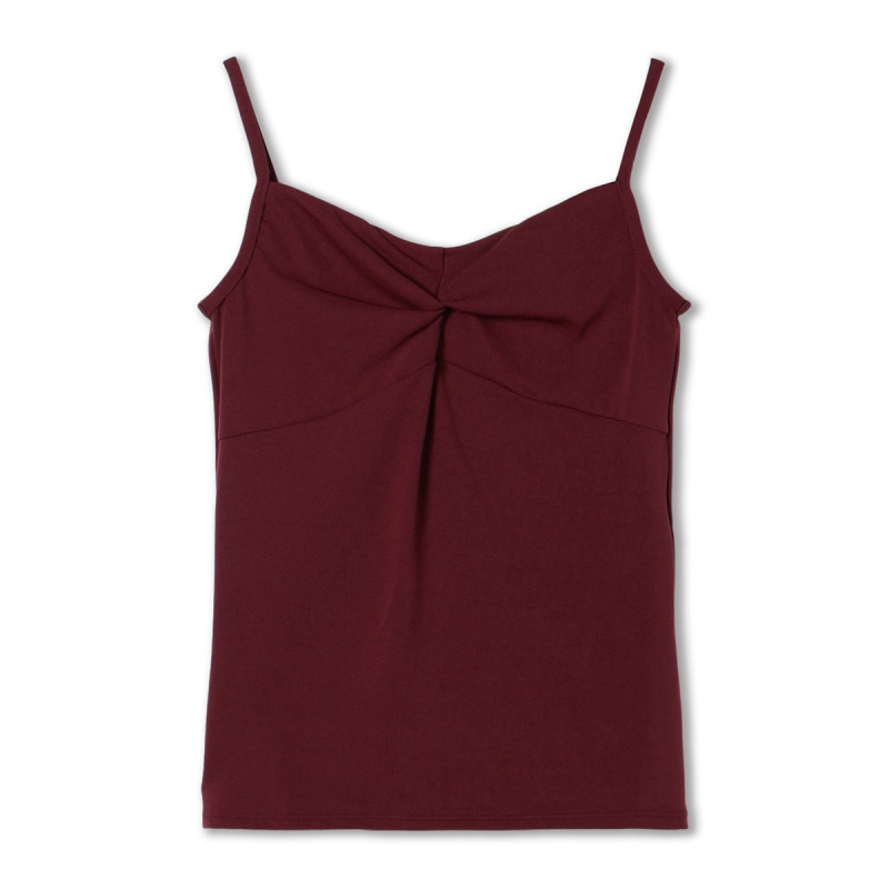 キャミソールトップ(ワインレッド-M)