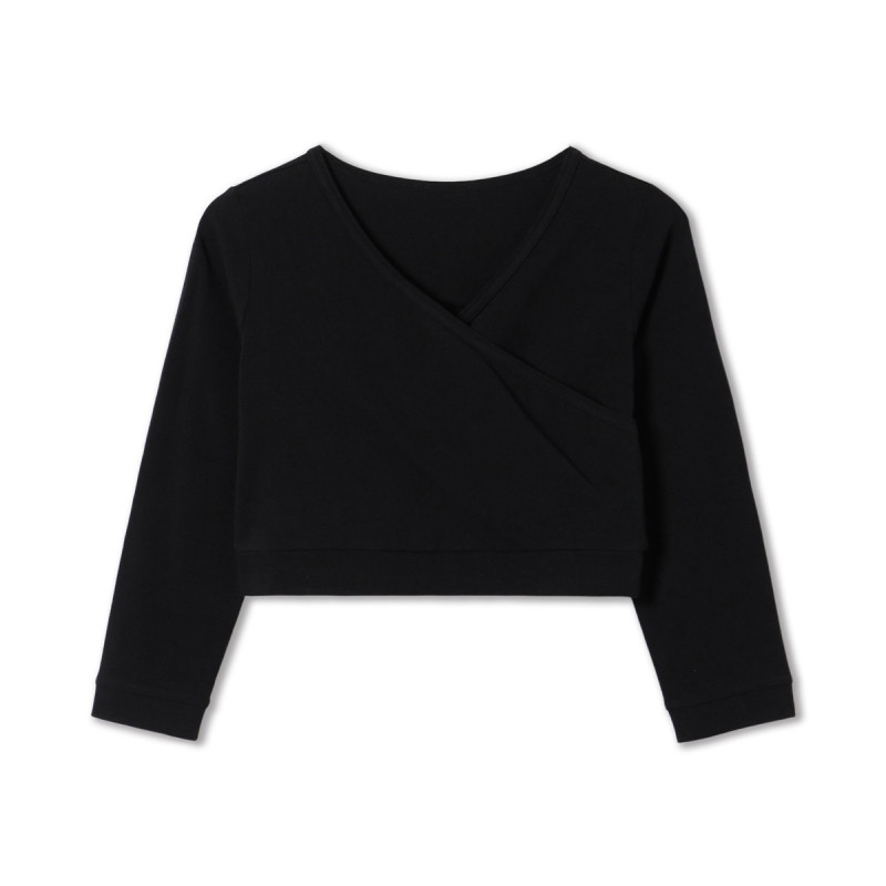 カシュクールトップ(ブラック-M)