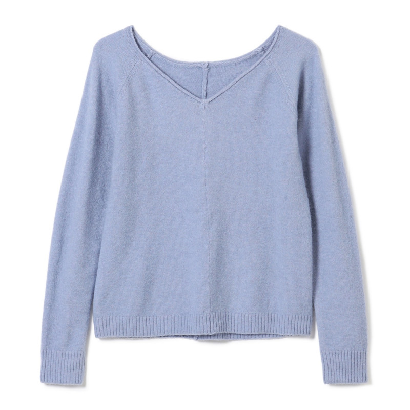 ニットトップ(スカイブルー-M)
