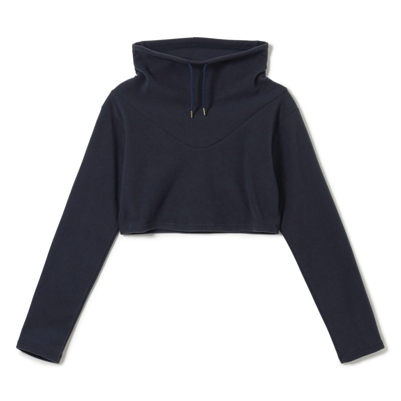 ★ハイネックショートトップ(ネイビー-M)