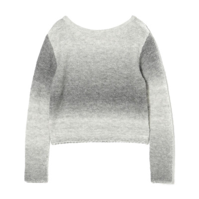 ニットトップ(グレーグラデーション-M)