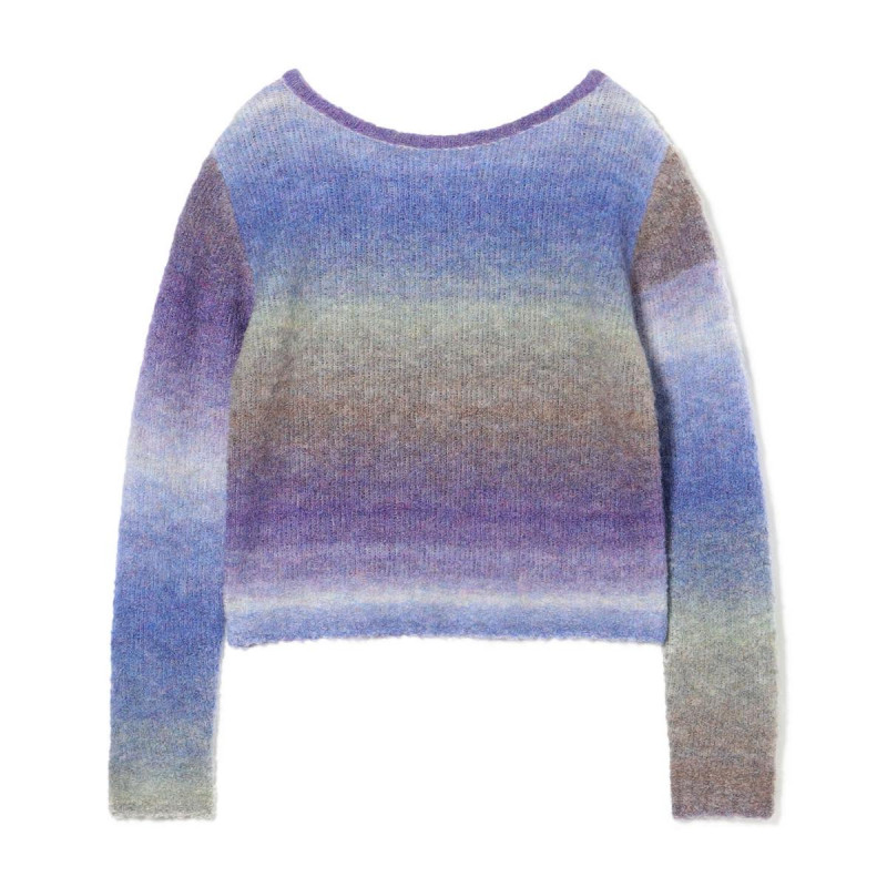 ニットトップ(パープルグラデーション-M)