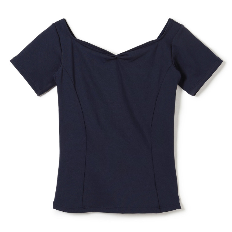 ハーフスリーブトップ(ネイビー-S)