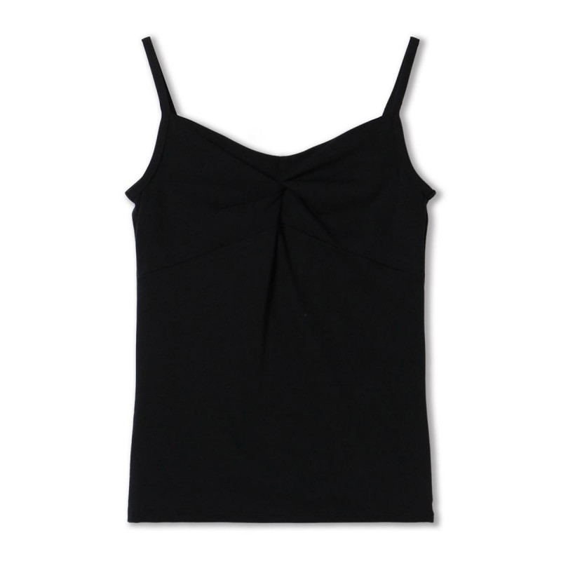 キャミソールトップ(ブラック-M)