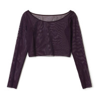 チュールショートトップ(ブラックベリー-M)