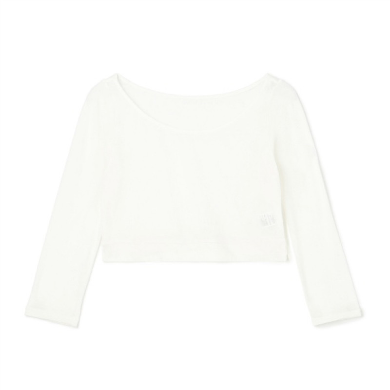 ショートトップ(オフホワイト-M)