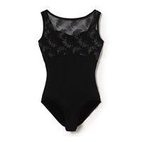 ノースリーブレオタード(ブラック-S)