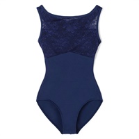 ノースリーブレオタード(ネイビー-S)