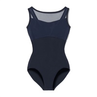 ノースリーブレオタード(ネイビー-S)