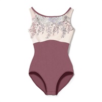 ノースリーブレオタード(グレイッシュライラック-S)