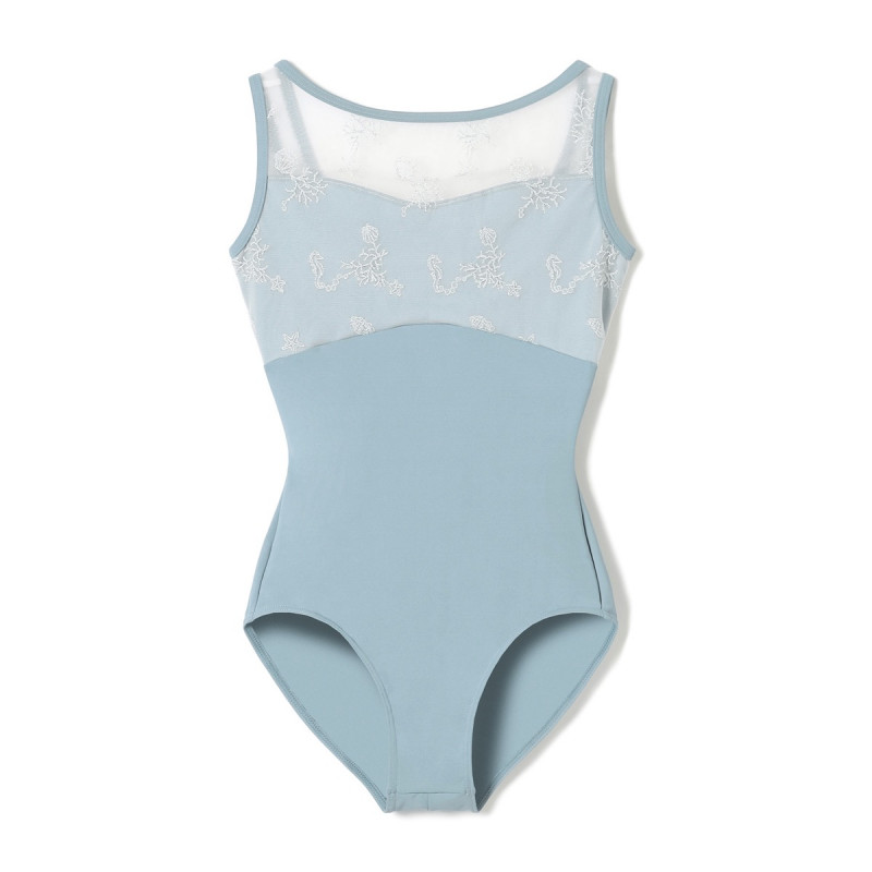 ノースリーブレオタード(ターコイズブルー-S)