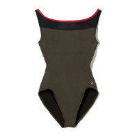 【MADOKA SUGAI】ノースリーブレオタード(カーキ-S)