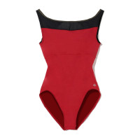 【MADOKA SUGAI】ノースリーブレオタード(スカーレット-S)