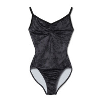 キャミソールオレオタード(ダークグレープリント-S)