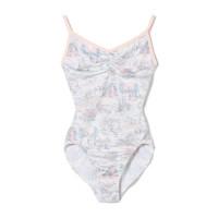 キャミソールオレオタード(ピンクプリント-S)