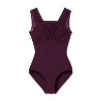 ノースリーブレオタード(プラム-S)
