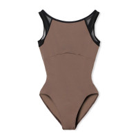 ノースリーブレオタード(カーキ-S)