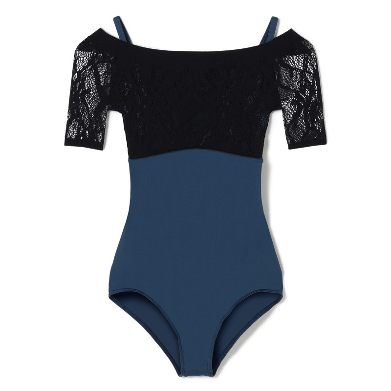 ★ハーフスリーブレオタード(インディゴブルー-S)