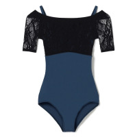 ★ハーフスリーブレオタード(インディゴブルー-S)