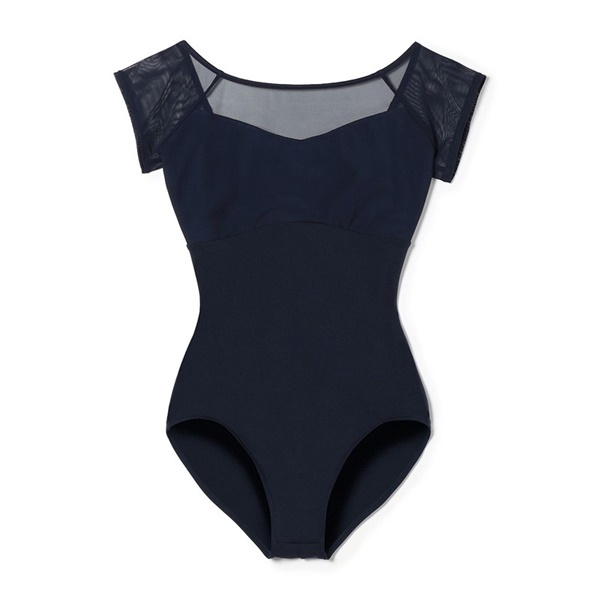 フレンチスリーブレオタード(ネイビー-S)