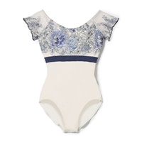 フレンチスリーブレオタード(ブルー-S)