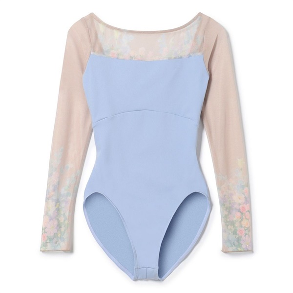 ロングスリーブレオタード(スカイブルーＰＴ-M)